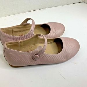 Little Legends Girls Sz 34 4 Plum Mary Jane shoes Purple Flat Snap